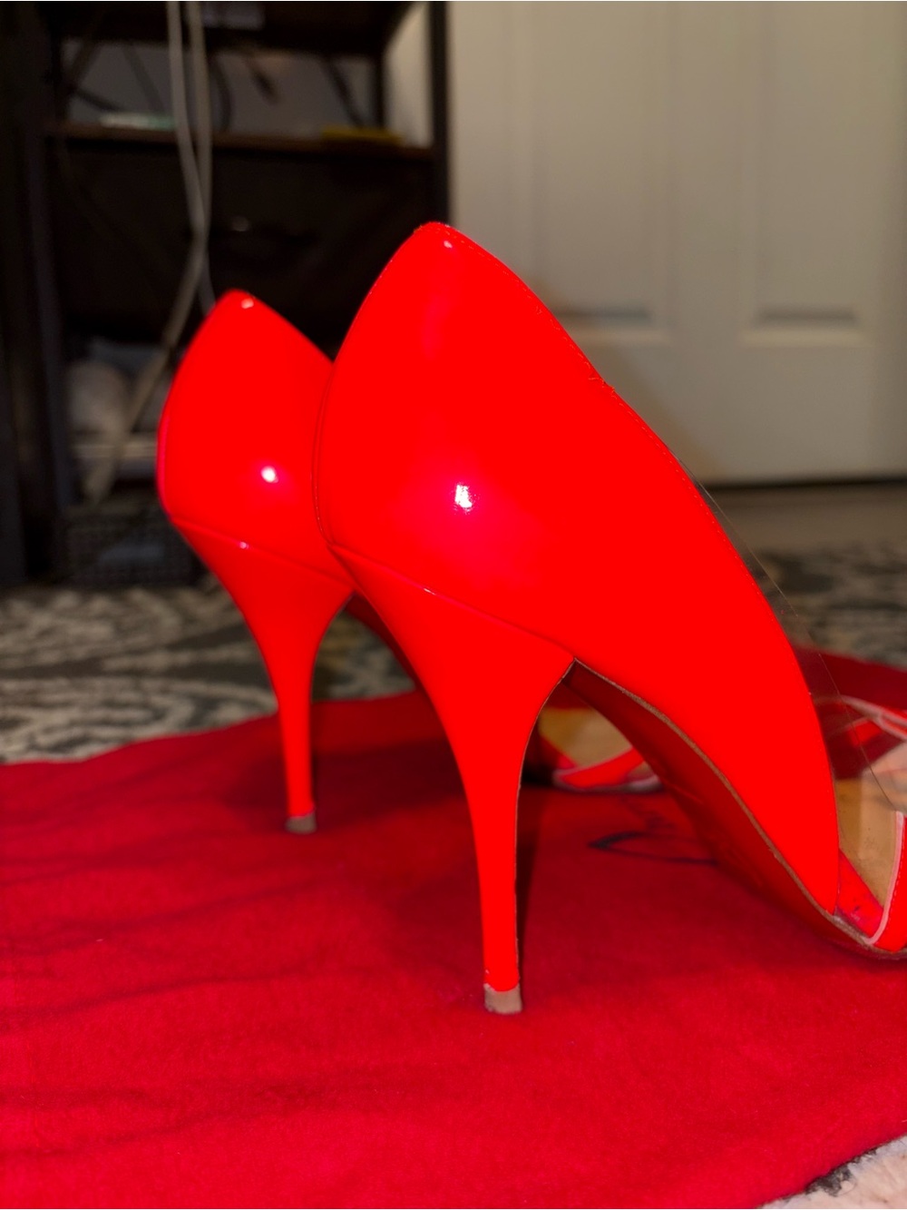 Christian Louboutin Pink/Coral Pointed Heels - Picture 11 of 13